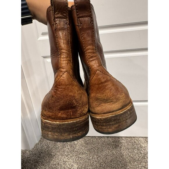 Frye Mens Bowery Chelsea Boots Brown Size 12 - Picture 5 of 7